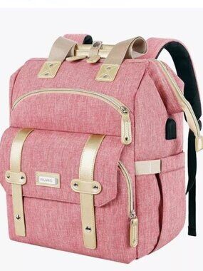 NEW Falanko Backpack  Wide Open USB Charging Port 15.6inch Laptop Travel BAG